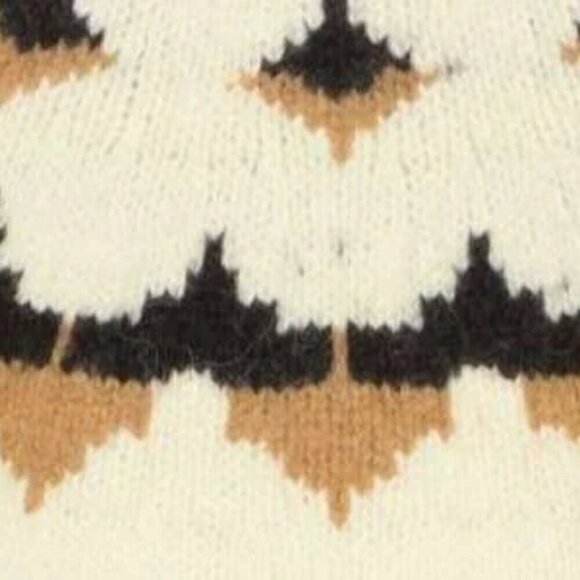 A.L.C. Luxe Fairisle Alpaca & Wool-Blend Pullover Sweater in Cream- Size XS - Picture 3 of 7